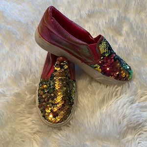 Girls Sequin Loafers